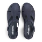 New Feet Blå Sandal Med Lukket Hæl og Tå - Billede 3