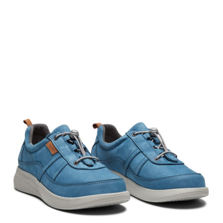 New Feet Sko Nubuck Jeansblå