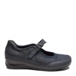 New Feet Mørkeblå Ballerina med velcro - Billede 2