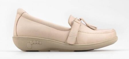 Sko loafer Sand m/spænde