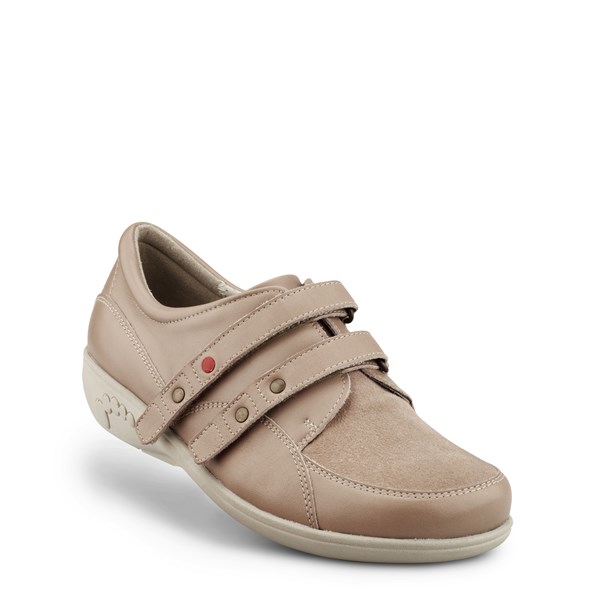 nf6207-sand-1 Sko Sand m/spænde New Feet - Billede 1