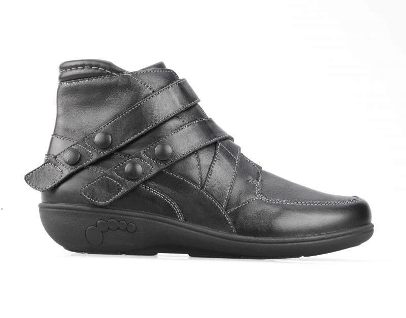 nf6210-sort-37_4 Støvlet Sort str.38 m/stretch - Billede 1