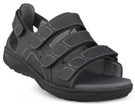 New Feet Sandal Sort m/hælkappe