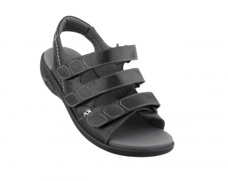 New Feet str.42 Sandal Sort m/3 remme