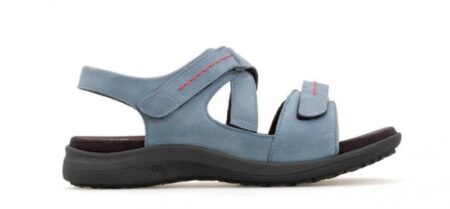 Sandal Blå str.43 m/skrå rem