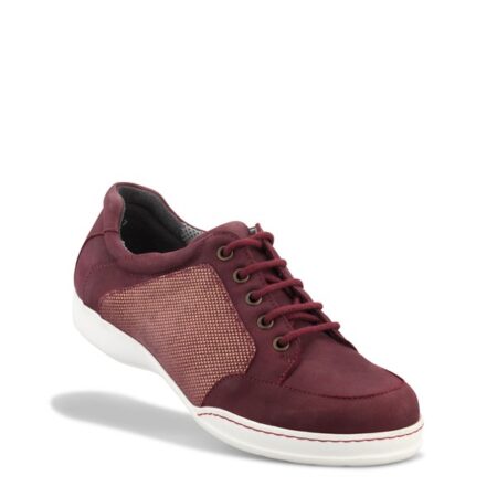 Damesko Bordo m/snøre New Feet