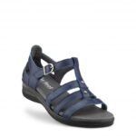 Damesandal blå str.41 m/spænde New Feet