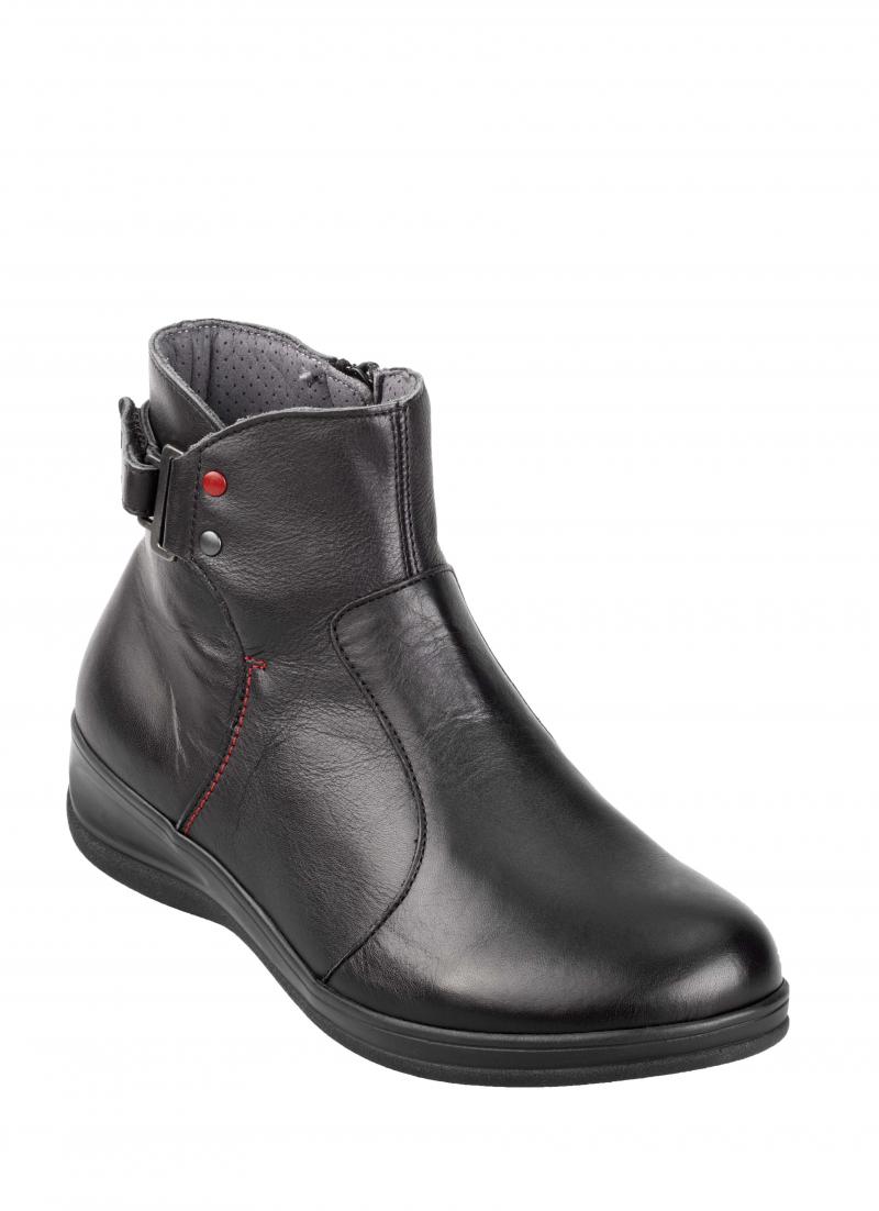 nf8216-sort-36 New Feet str.37 Dame Støvlet m/spænde - Billede 1