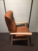 Sorø/Kastrup stol Cognac læder - Billede 2