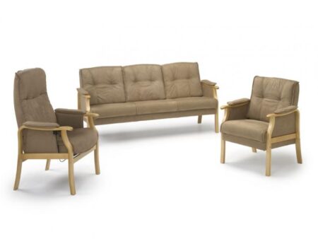 Senior sofasæt brun