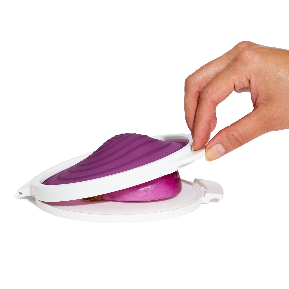 oxo_good_grips_silikonecover_lilla_13cm-1 Oxo Good Grips Silikonecover Lilla, 13cm - Billede 1