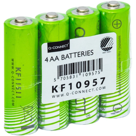 Batteri Q-Connect AA, 4 stk