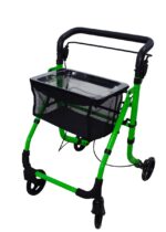 Rollator indendørs Grøn med bakke/kurv