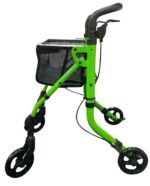 Rollator indendørs Grøn med bakke/kurv - Billede 3
