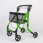 Rollator indendørs Grøn med bakke/kurv - Billede 4
