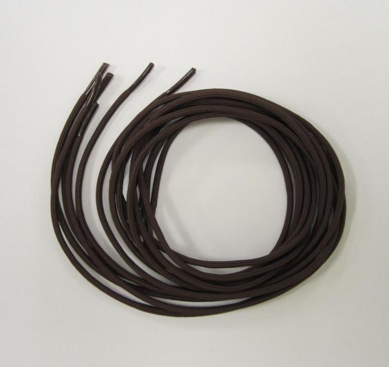 re08482145 Snørrebånd brun elastiske 61 cm - Billede 1