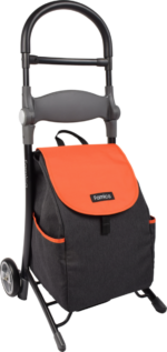 Indkøbstrolley Koala Orange/Grå Med Hvilesæde - Billede 4