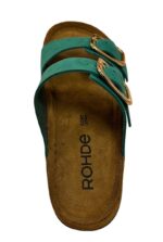 Rohde Grøn Dame Sandal Med 2 Remme - Billede 7