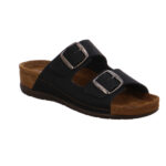 Rohde Sandal Sort Nubuck Læder