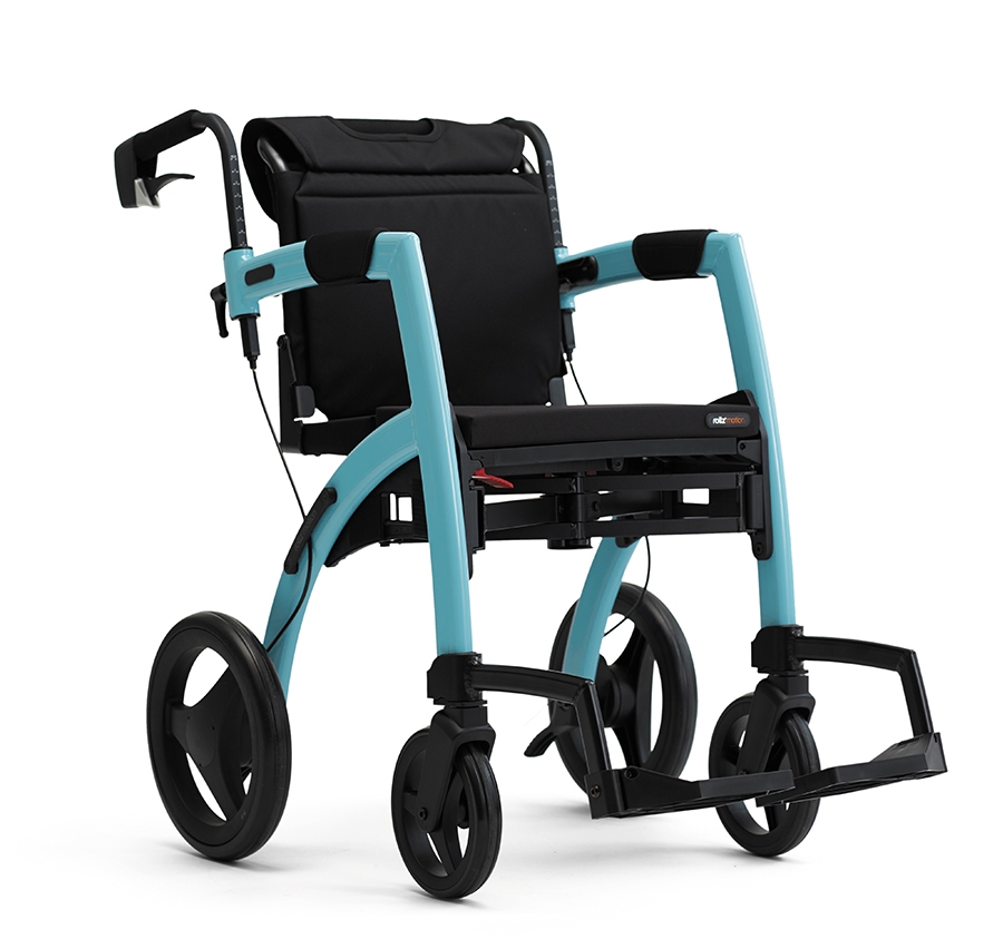 roll_motion_whteback Rollz Kørestol og Rollator Isblå - Billede 1