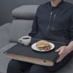 UDGÅET Sengebord i Sort/Sand