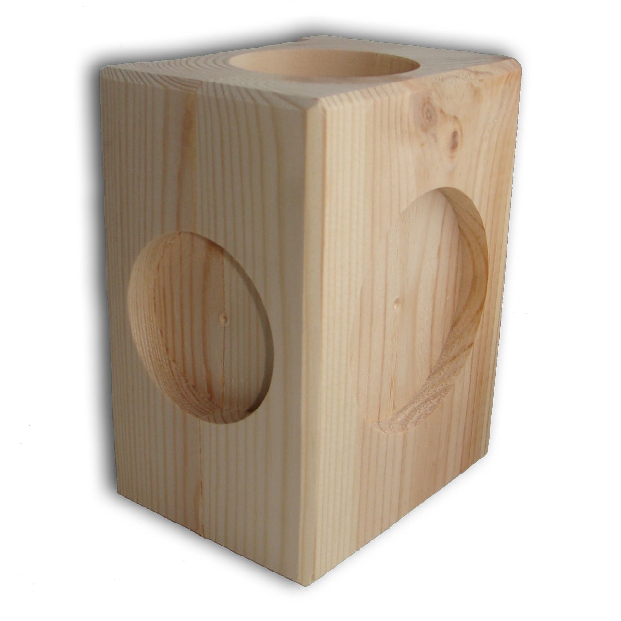 sengeklods_fyrtr_-1 Sengeklods1 stk fyrretræ 9x12x15cm - Billede 1
