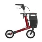 Lav Rollator Server Rød med Soft hjul - Billede 2
