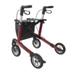 Lav Rollator Server Rød med Soft hjul - Billede 4