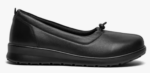 New Feet Ballerina Med Velcro Læder Sort - Billede 2