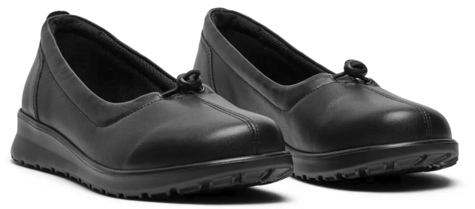 sk_rmbillede_2026-06-19_kl._09.12.32 New Feet Ballerina Med Velcro Læder Sort - Billede 1