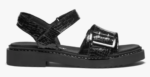 New Feet Sandal med velcrorem og spænde Sort - Billede 2