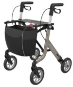 Rollator Space Champagne Med Softhjul - Billede 2