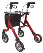 Rollator Space Rød Med Softhjul - Billede 4