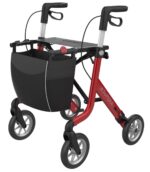 Rollator Space Rød Med Softhjul - Billede 2