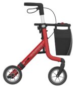 Rollator Space Rød Med Softhjul - Billede 3