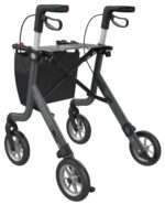 Rollator Space Koksgrå Med Softhjul - Billede 4