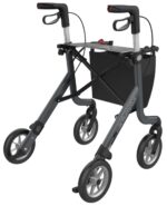 Rollator Space Koksgrå Med Softhjul - Billede 5