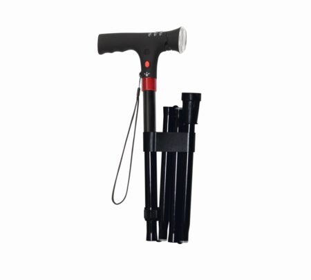 Stok Sort m/LED Sammenklappelig