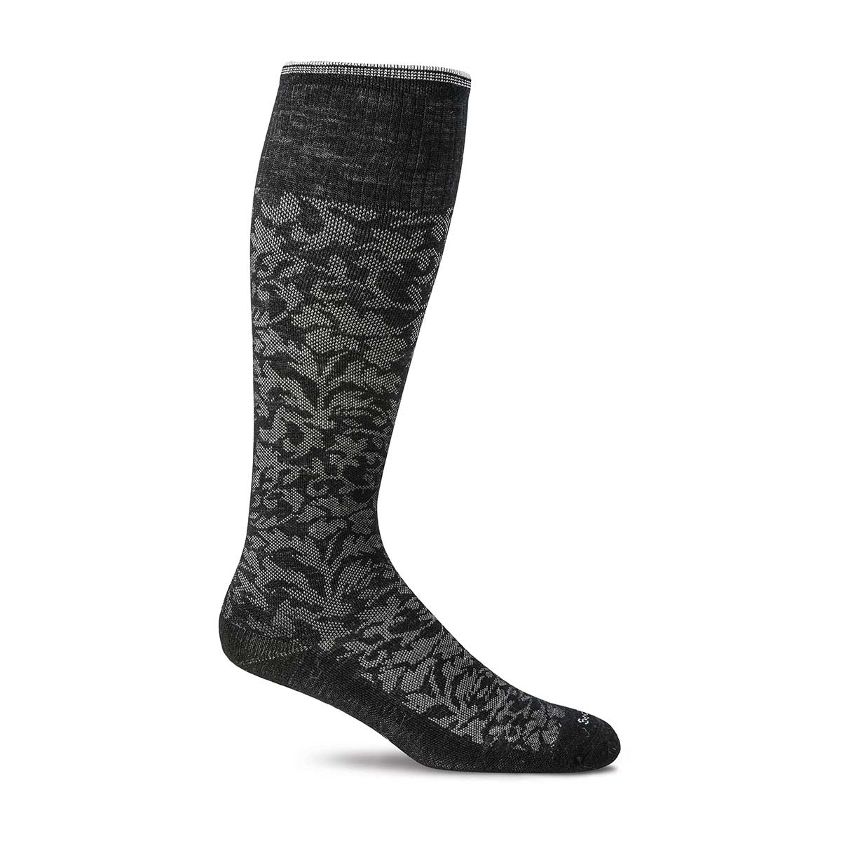 sw16w-900 Dame Sockwell Strømpe Sort Damask - Billede 1