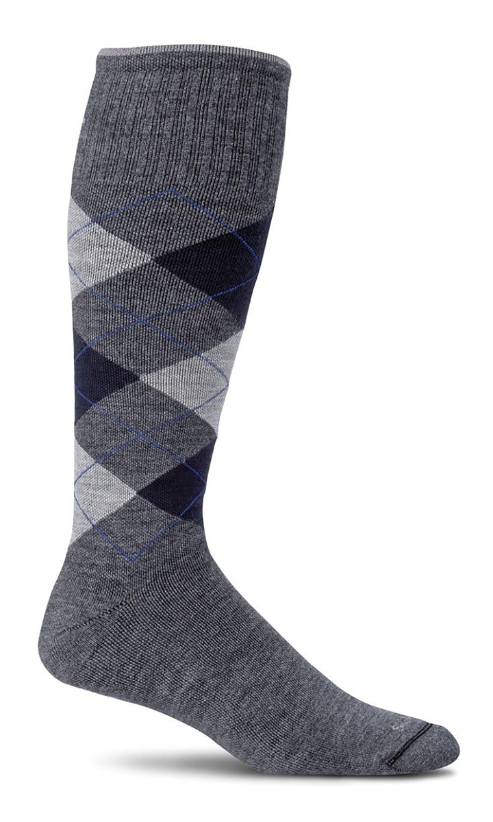 sw3m-850 Sockwell Strømpe Herre Charcoal Argyle - Billede 1