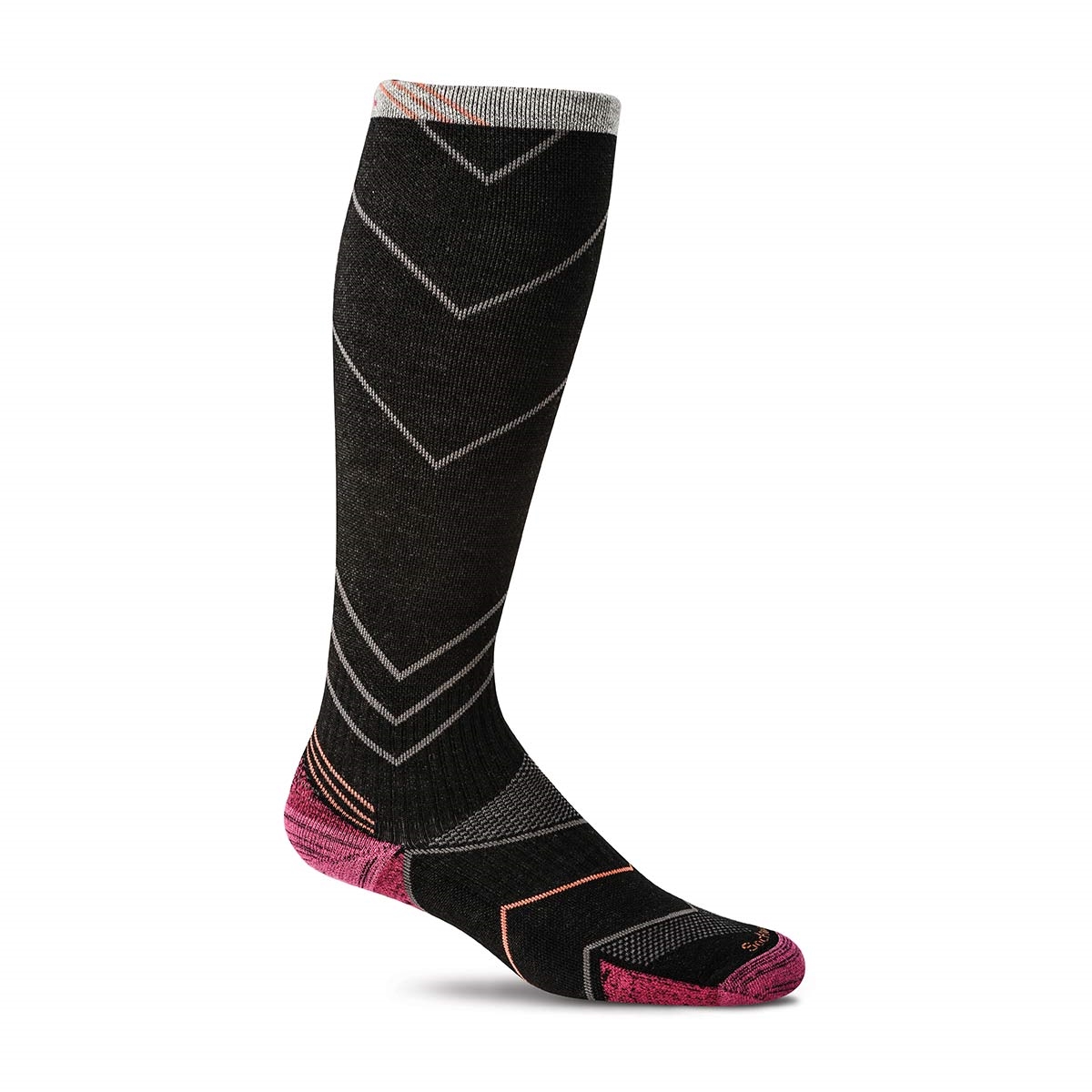 sw8w-900 Sockwell Strømpe Incline Knæ Sort - Billede 1