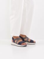 Tamaris Navy Sandal Med Velcroremme