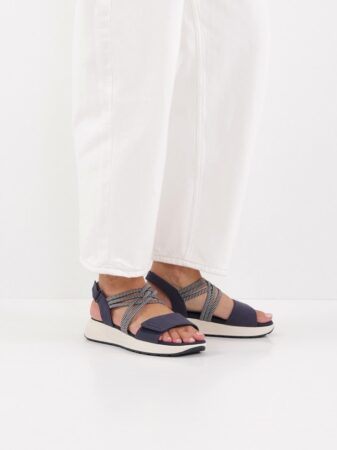 Tamaris Navy Sandal Med Velcroremme