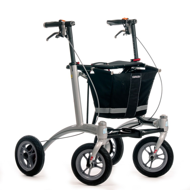 trionic_walker_9 UDGÅET Walker 9er Rollator Sort/Sort/Grå - Billede 1