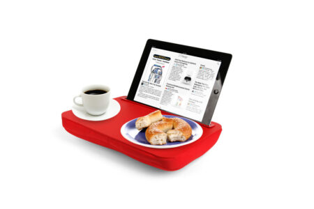 UDGÅET Sengebord Rød m/tablet holder