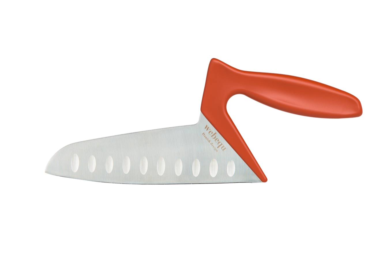 vegetable_knife_orange UDGÅET Webequ Grøntsagskniv Orange - Billede 1