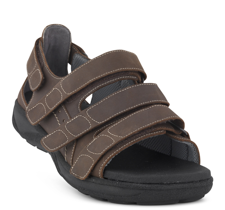 New Feet Brun sandal med hälkappa