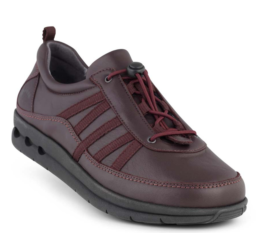 New Feet Dark Wine Snøresko
