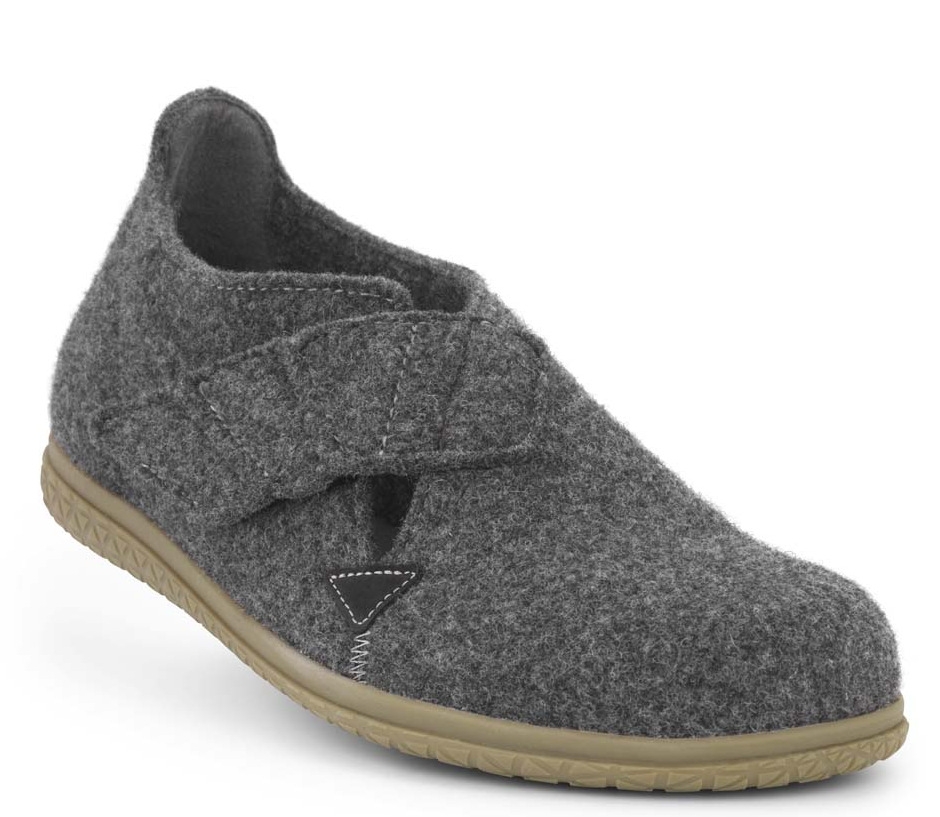 New Feet Hjemmesko Antrasith Uld Filt