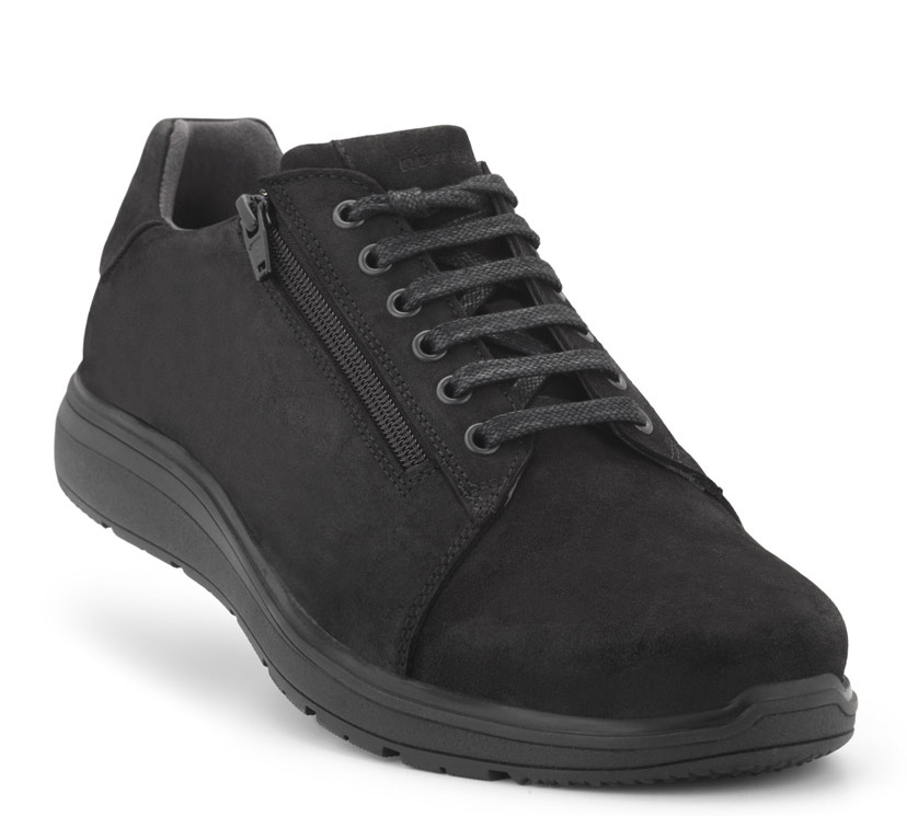 New Feet Sort Nubuck Skind Snørresko